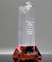 Picture of Diamond Tower Red Crystal Award