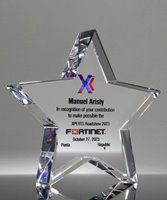 Picture of Optic Crystal Star Award - Full Color Imprint