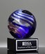 Picture of Helix Globe Art Glass Trophy