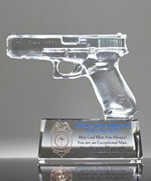 Picture of Crystal 9mm Handgun Trophy