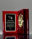 Picture of Hand Rubbed Mahogany Book Clock Award