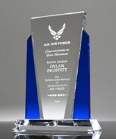 Picture of Military Retirement Award Crystal