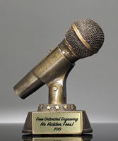 Picture of Gold Microphone Resin