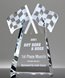 Picture of Checkered Flags Crystal Trophy