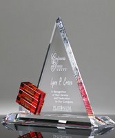 Picture of Red Goal-Setter Triangle Crystal