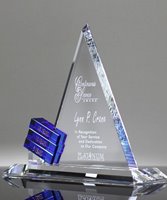 Picture of Blue Goal-Setter Triangle Crystal