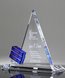 Picture of Blue Goal-Setter Triangle Crystal