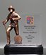 Picture of Fireman Trophy with Full Color Glass Plaque