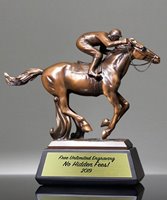 Picture of Jockey on Horse Trophy