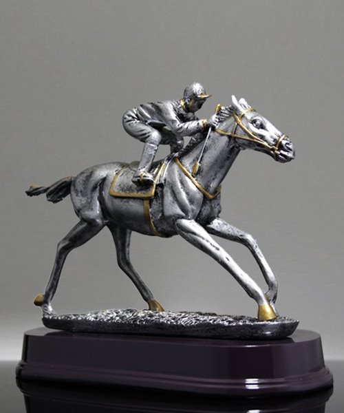 Picture of Horse Racing Trophy - Silverstone Resin