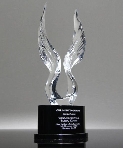 Picture of Victory Wings Crystal Award