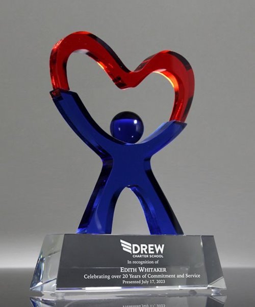 Picture of Custom Crystal Award - Two Tone Logo