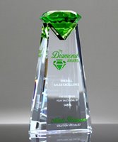 Picture of Essence Diamond Award - Emerald Green Crystal