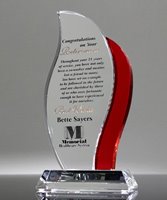 Picture of Scarlet Flame Crystal - Retirement Award