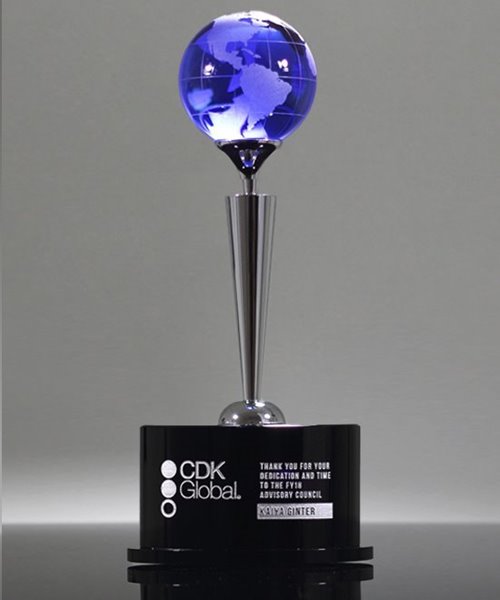 Picture of Spectacle World Globe Crystal Award