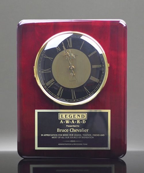 Picture of Highly Polished Rosewood Wall Clock