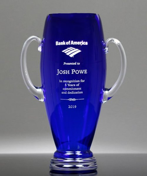 Picture of Cobalt Crystal Trophy Cup