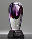 Picture of Amethyst Art Crystal Vase Award