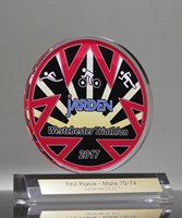 Picture of Acrylic Circle Trophy with Custom Printing