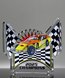 Picture of Racing Flags Acrylic Trophy - Custom Printed