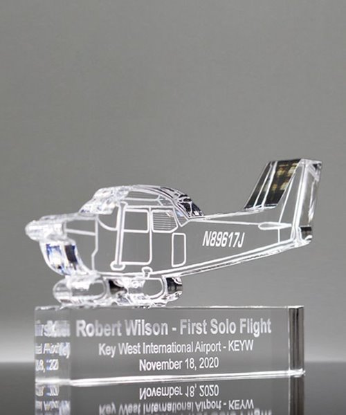 Picture of Acrylic Airplane First Solo Flight Award