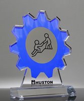 Picture of Acrylic Gear Trophy - Full Color Printed