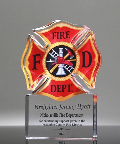 Picture of Firefighter Maltese Acrylic Award