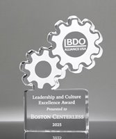 Picture of Leadership Gears Acrylic Award - Laser Engraved