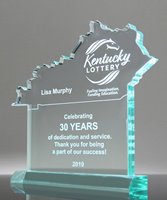 Picture of Kentucky Acrylic State Shape Trophy