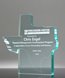 Picture of Texas Upright Jade Acrylic Award