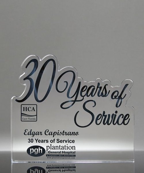 Picture of 30 Years of Service Acrylic Award