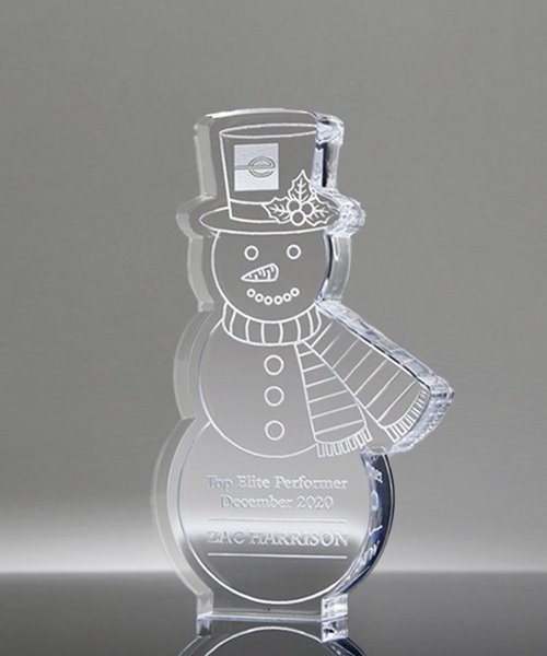 Picture of Acrylic Snowman Trophy