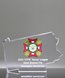 Picture of Pennsylvania Shape Acrylic Paperweight Award