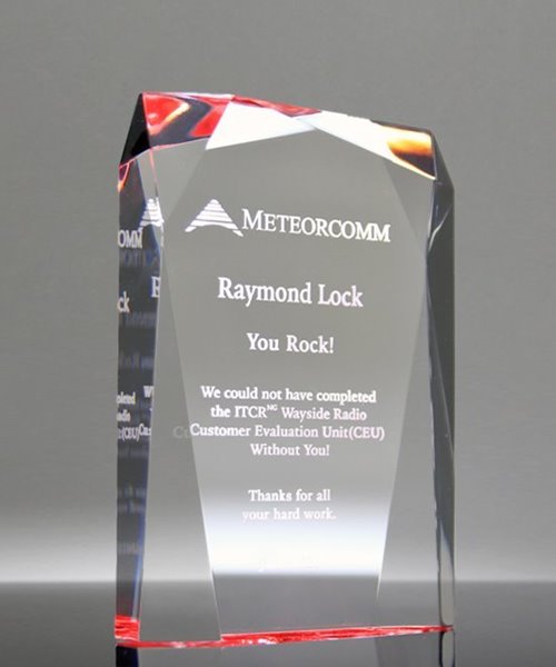 Picture of Optical Red Prism Acrylic Award