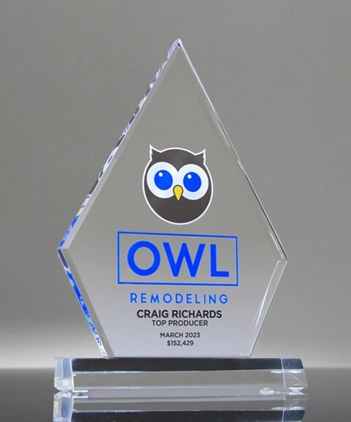 Picture of Clear Acrylic Diamond Trophy