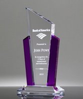 Picture of Acclaim Purple Acrylic Award