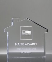 Picture of Classic Acrylic House Trophy - Real Estate Agent Award