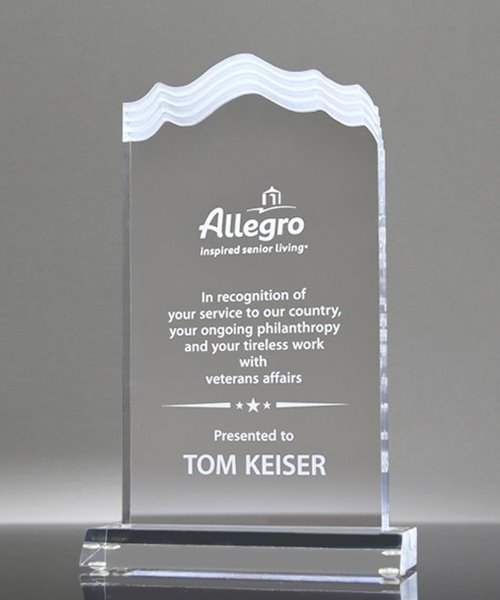 Picture of Multi-Edge White Cap Acrylic Award