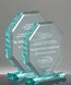 Picture of Beveled Jade Acrylic Octagon Award