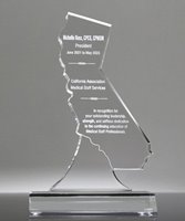 Picture of California Acrylic State Shape Trophy