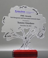 Picture of Tree Shaped Acrylic Trophy - Full Color Printing