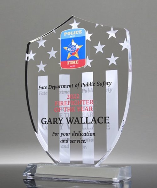 Picture of Firefighter Acrylic Shield Award