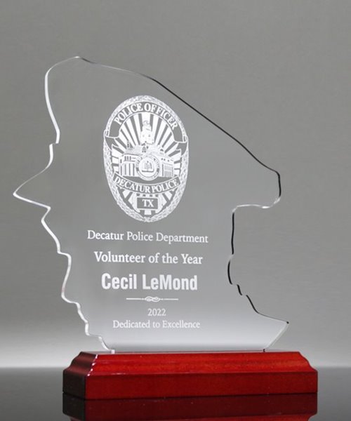 Picture of Police Officer Silhouette Trophy