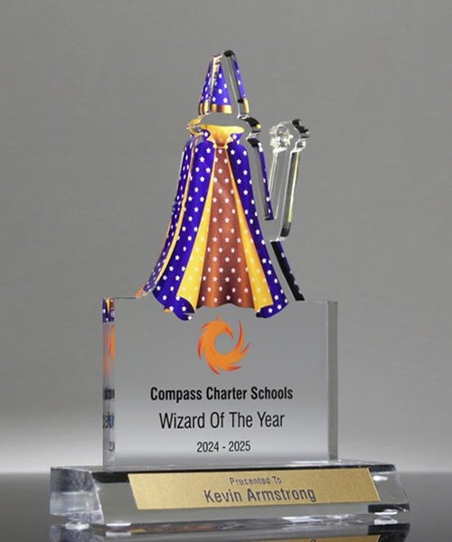 Picture of Wizard Cape Acrylic Award