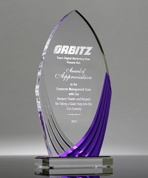 Picture of Purple Turin Acrylic Award