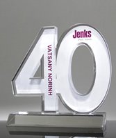 Picture of Number 40 Acrylic Award