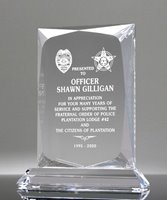 Picture of Police Officer Appreciation Crystal Plaque