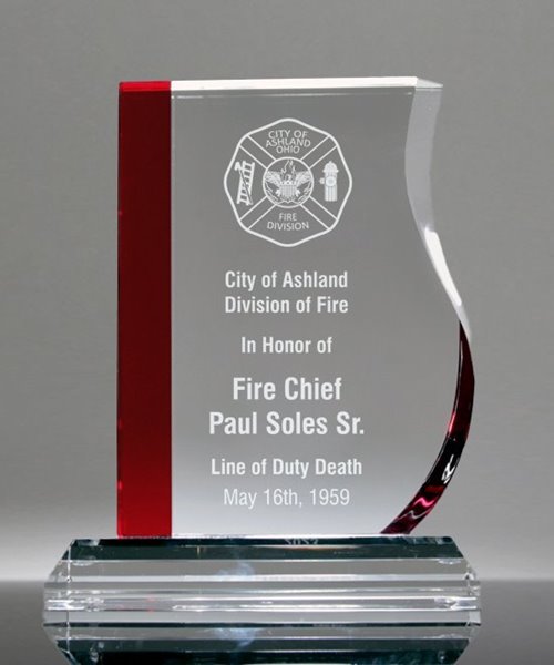 Picture of Firefighter Tradition Crystal Award