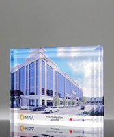 Picture of Full Color Acrylic Beveled Rectangle Award