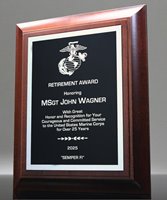 Picture of Service Retirement Award Plaque